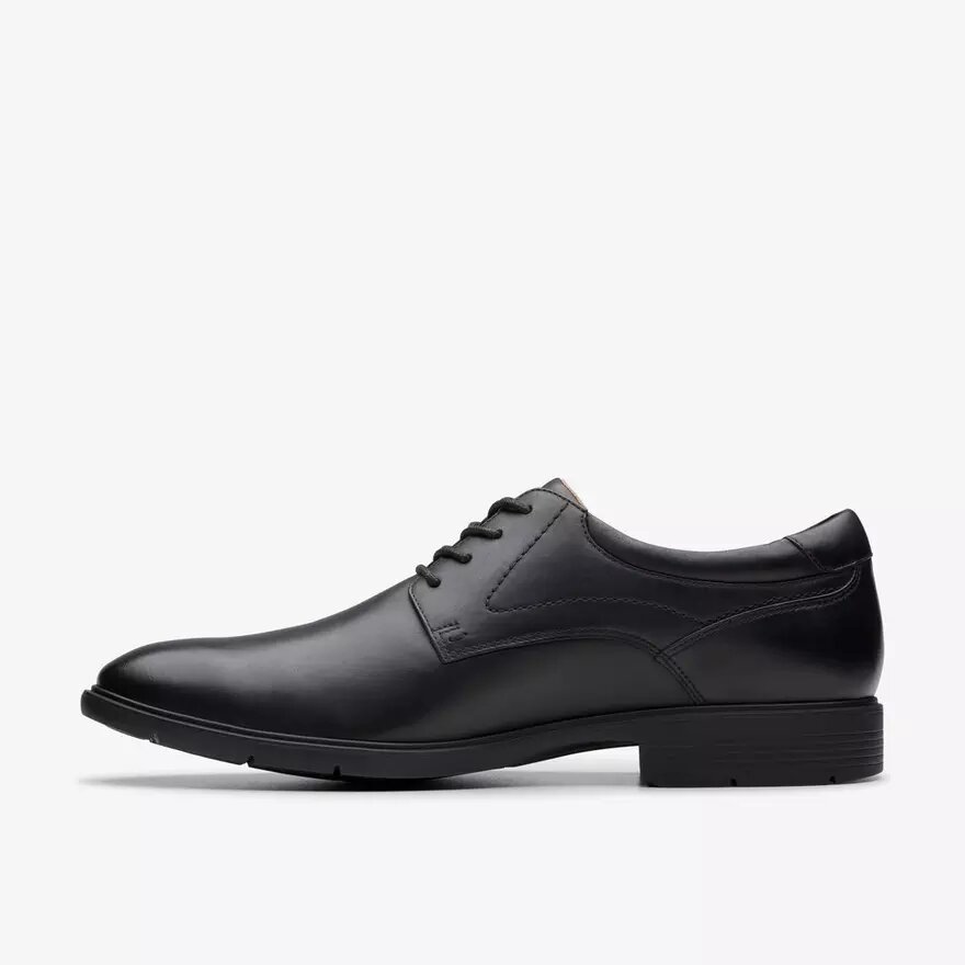 Chaussures Richelieu Eldredge pour homme en cuir noir uni | Clark’s Chaussures Richelieu Eldredge pour homme en cuir noir uni | Clark’s