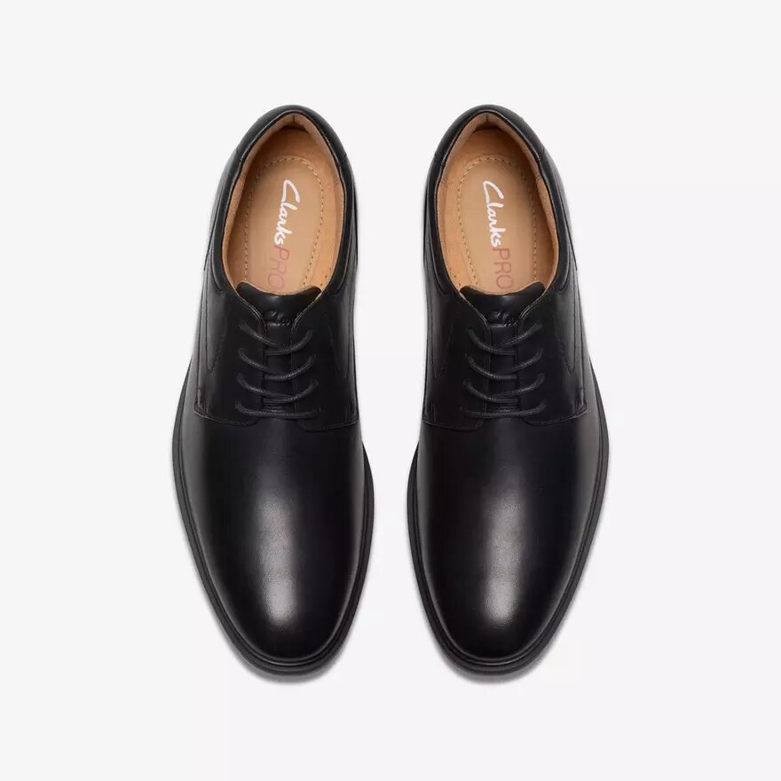 Chaussures Richelieu Eldredge pour homme en cuir noir uni | Clark’s Chaussures Richelieu Eldredge pour homme en cuir noir uni | Clark’s