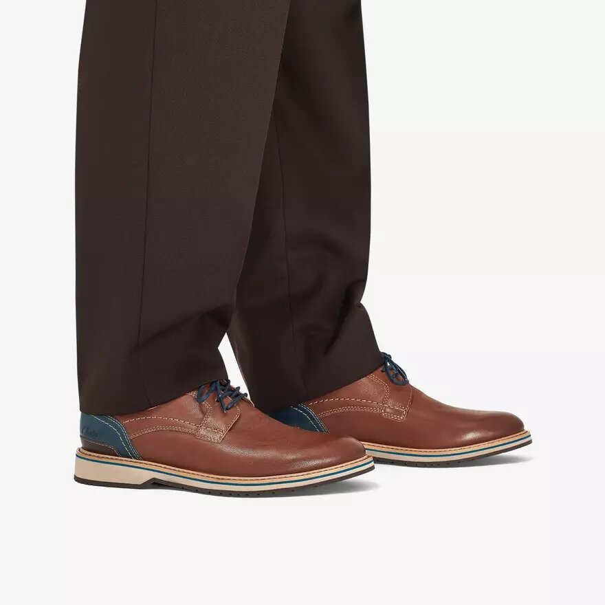 Chaussures Richelieu Monahan en cuir beige uni pour homme | Clark’s Chaussures Richelieu Monahan en cuir beige uni pour homme | Clark’s