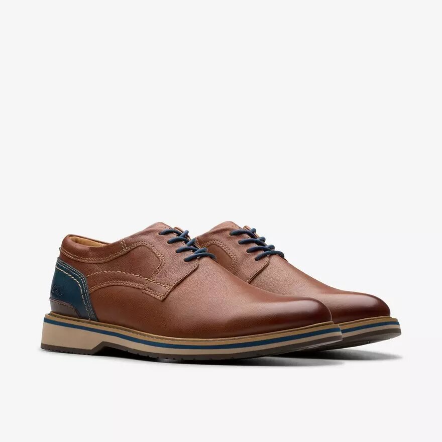 Chaussures Richelieu Monahan en cuir beige uni pour homme | Clark’s Chaussures Richelieu Monahan en cuir beige uni pour homme | Clark’s