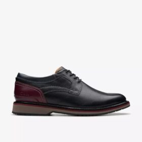 Chaussures Richelieu Monahan en cuir noir uni pour homme | Clark&rsquo;s