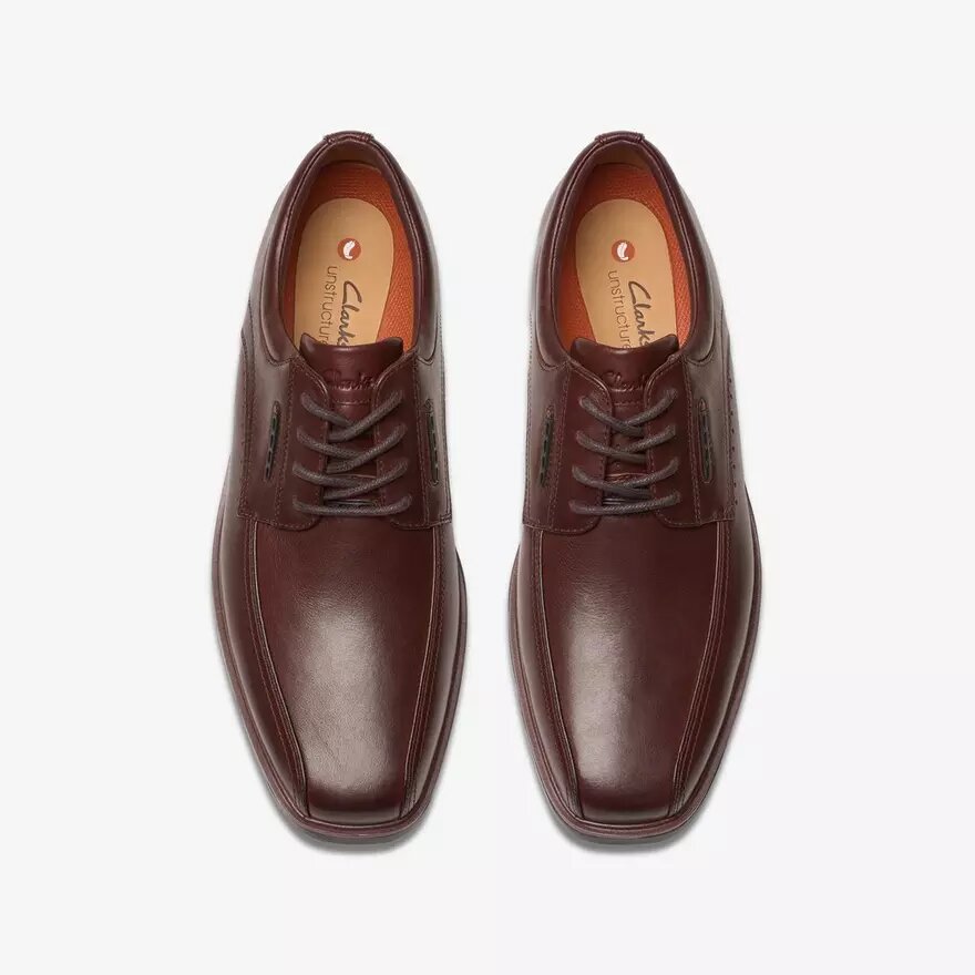 Chaussures Richelieu pour homme Un Kendric Way en cuir acajou | Clark’s Chaussures Richelieu pour homme Un Kendric Way en cuir acajou | Clark’s