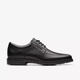 Chaussures Richelieus en cuir noir Un Kendric Way pour homme | Clark&rsquo;s