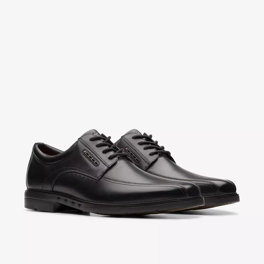 Chaussures Richelieus en cuir noir Un Kendric Way pour homme | Clark’s Chaussures Richelieus en cuir noir Un Kendric Way pour homme | Clark’s