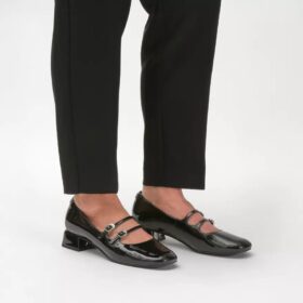 Chaussures à talons Daiss30 Shine noires pour femme, taille US