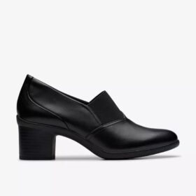 Chaussures à talons Shaya Tess en cuir noir pour femme