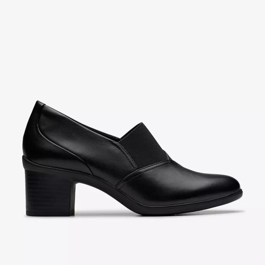 Chaussures à talons Shaya Tess en cuir noir pour femme Chaussures à talons Shaya Tess en cuir noir pour femme