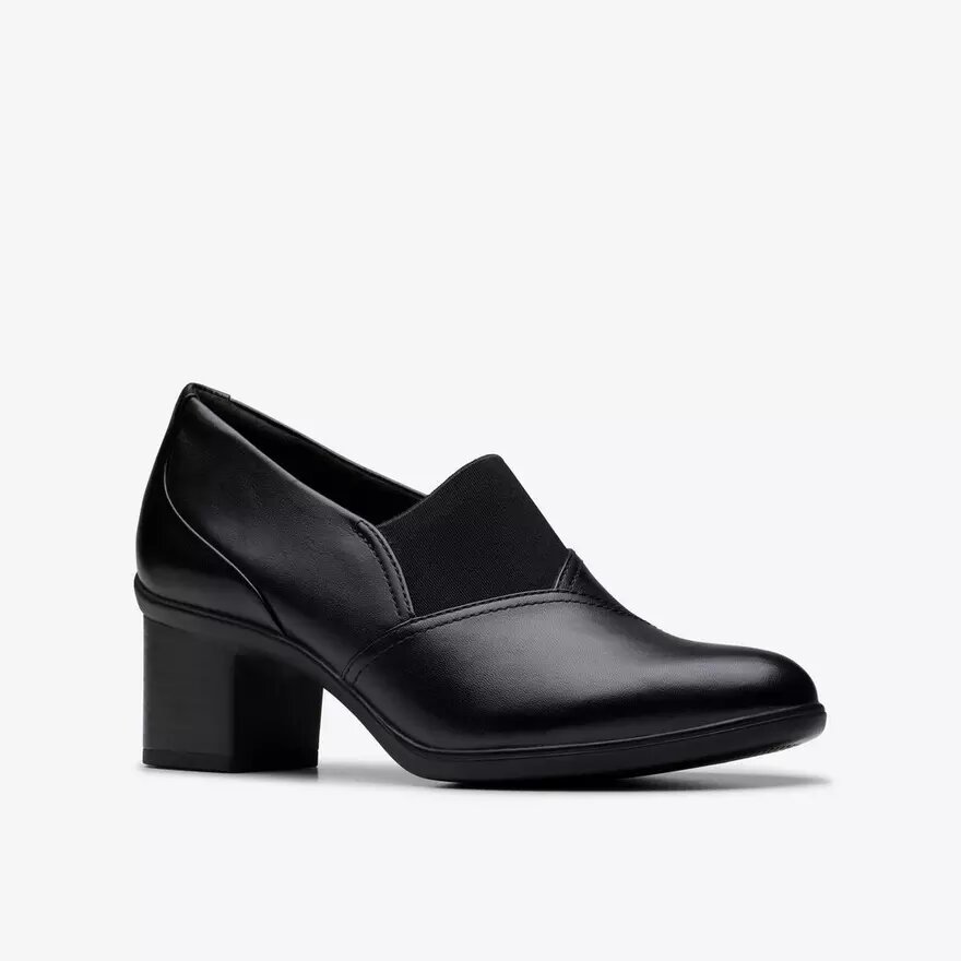 Chaussures à talons Shaya Tess en cuir noir pour femme Chaussures à talons Shaya Tess en cuir noir pour femme