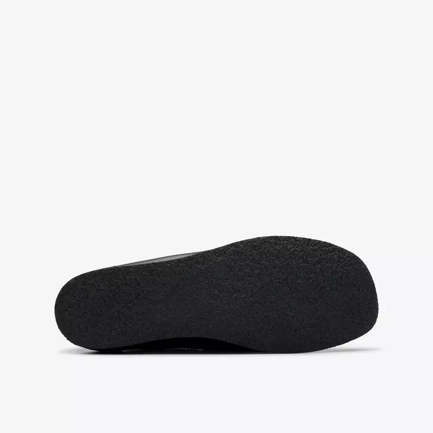 Chaussures Wallabee™ pour enfants plus grands en cuir noir Chaussures Wallabee™ pour enfants plus grands en cuir noir