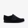 Chaussures Wallabee pour enfants plus grands en daim noir Chaussures Wallabee pour enfants plus grands en daim noir