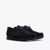 Chaussures Wallabee pour enfants plus grands en daim noir Chaussures Wallabee pour enfants plus grands en daim noir