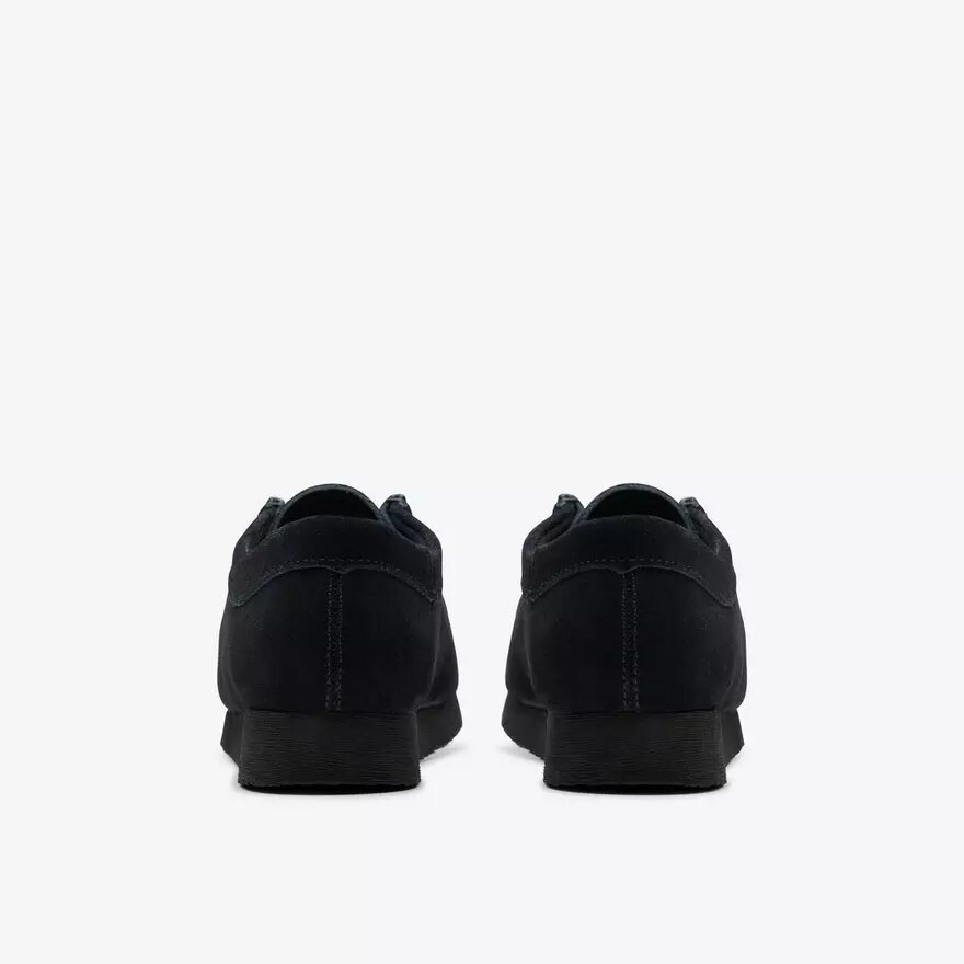 Chaussures Wallabee pour enfants plus grands en daim noir Chaussures Wallabee pour enfants plus grands en daim noir