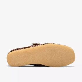 Chaussures Wallabee T-Bar à imprimé léopard pour femme