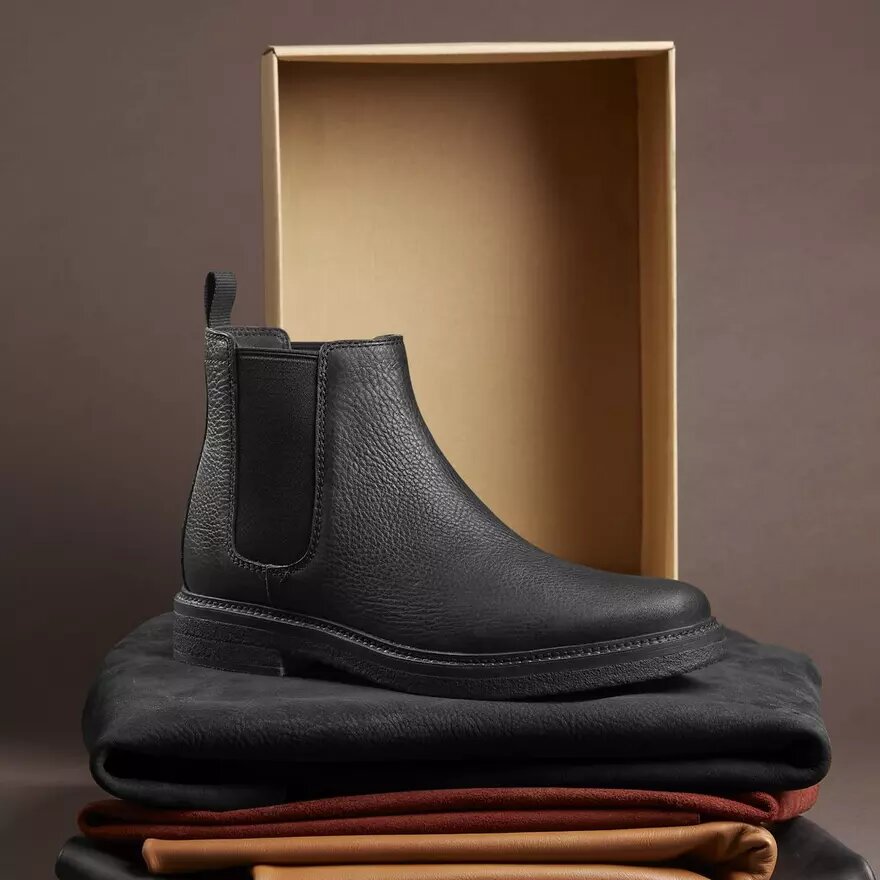Clarkdale Easy Chelsea boots en cuir noir pour homme Clarkdale Easy Chelsea boots en cuir noir pour homme