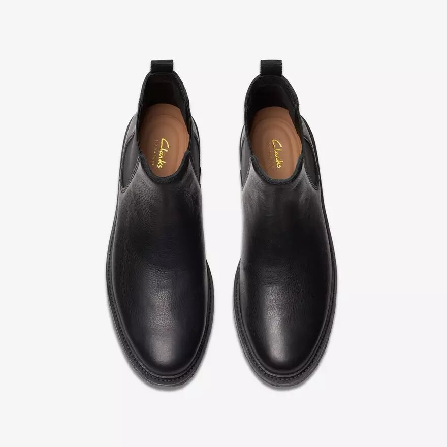 Clarkdale Easy Chelsea boots en cuir noir pour homme Clarkdale Easy Chelsea boots en cuir noir pour homme