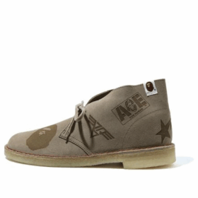 Clarks x A Bathing Ape Bottines desert « Grey Embossed » 26149860
