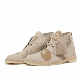 Clarks x A Bathing Ape Bottines desert « Grey Embossed » 26149860
