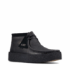 Clarks x Vandy The Pink Skeleton Wallabee V2 en cuir verni « Noir » 26163169