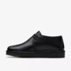 Desert Trek pour femme en cuir lisse noir Desert Trek pour femme en cuir lisse noir