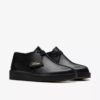 Desert Trek pour femme en cuir lisse noir Desert Trek pour femme en cuir lisse noir