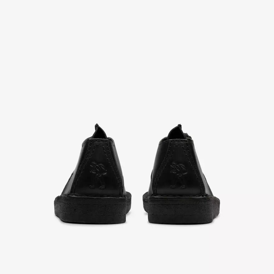 Desert Trek pour femme en cuir lisse noir Desert Trek pour femme en cuir lisse noir