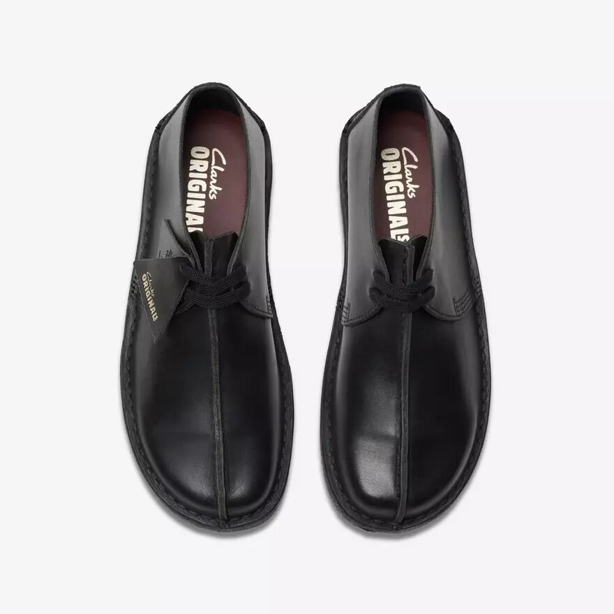 Desert Trek pour femme en cuir lisse noir Desert Trek pour femme en cuir lisse noir