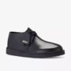Desert Trek pour homme en cuir lisse noir Desert Trek pour homme en cuir lisse noir