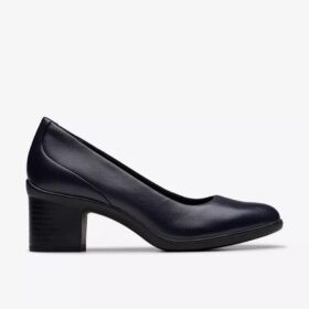 Escarpins Shaya Poppy en cuir bleu marine pour femme