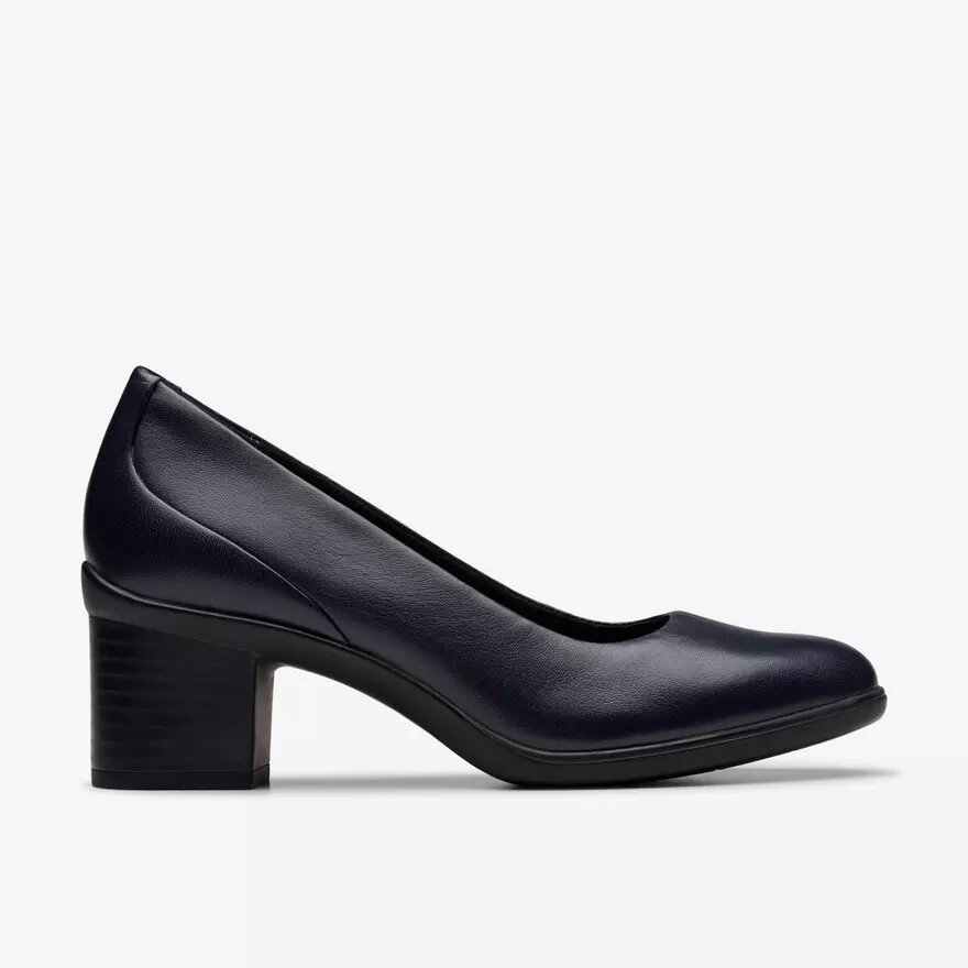 Escarpins Shaya Poppy en cuir bleu marine pour femme Escarpins Shaya Poppy en cuir bleu marine pour femme