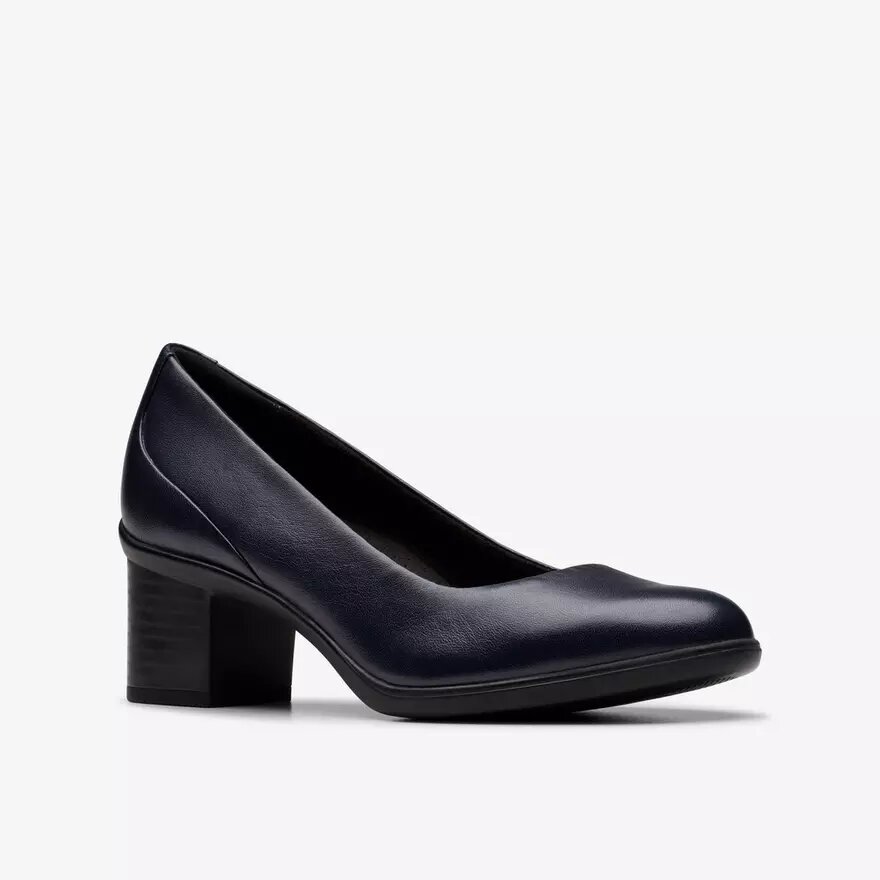 Escarpins Shaya Poppy en cuir bleu marine pour femme Escarpins Shaya Poppy en cuir bleu marine pour femme