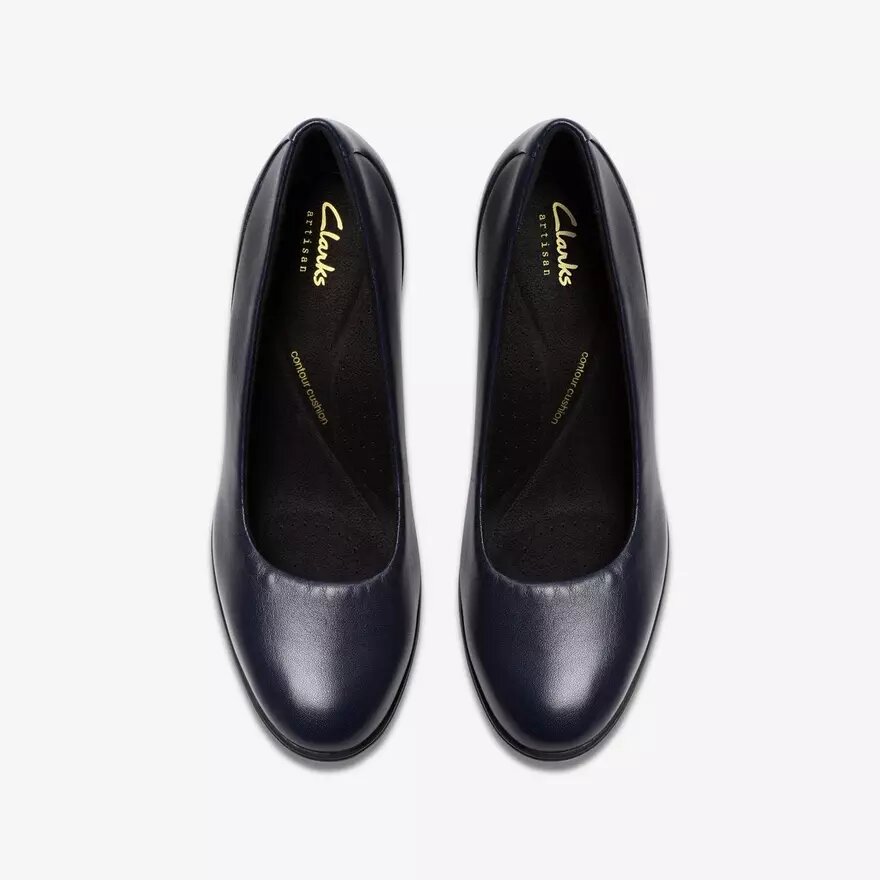 Escarpins Shaya Poppy en cuir bleu marine pour femme Escarpins Shaya Poppy en cuir bleu marine pour femme
