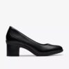 Escarpins Shaya Poppy en cuir noir pour femme Escarpins Shaya Poppy en cuir noir pour femme