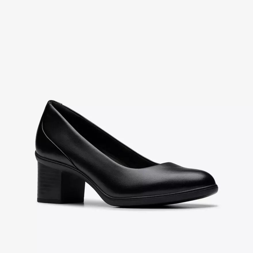 Escarpins Shaya Poppy en cuir noir pour femme Escarpins Shaya Poppy en cuir noir pour femme