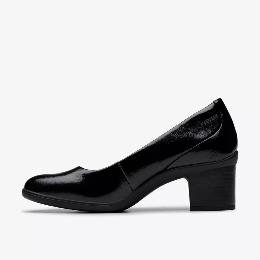 Escarpins Shaya Poppy en cuir verni noir pour femme Escarpins Shaya Poppy en cuir verni noir pour femme