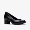 Escarpins Shaya Poppy en cuir verni noir pour femme Escarpins Shaya Poppy en cuir verni noir pour femme