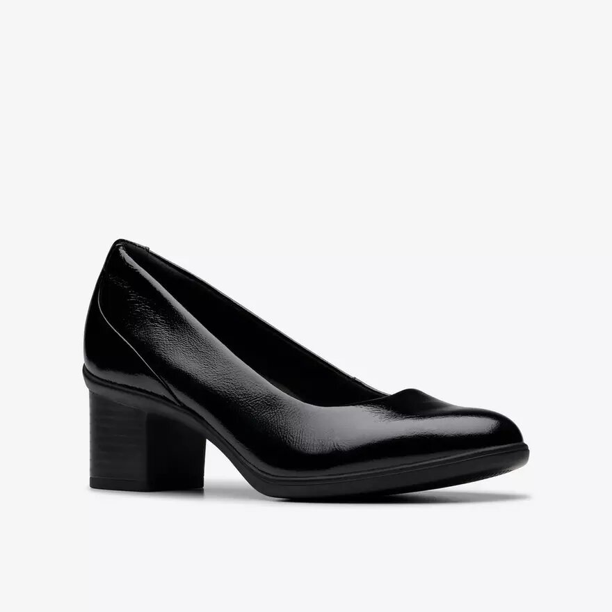 Escarpins Shaya Poppy en cuir verni noir pour femme Escarpins Shaya Poppy en cuir verni noir pour femme