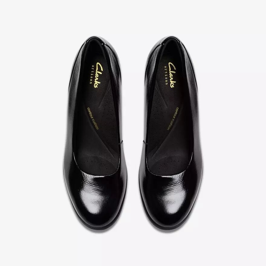 Escarpins Shaya Poppy en cuir verni noir pour femme Escarpins Shaya Poppy en cuir verni noir pour femme