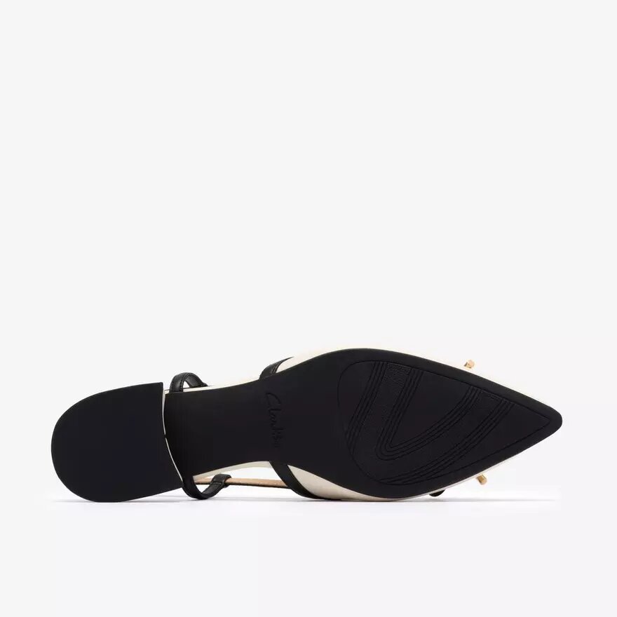 Escarpins Slingbacks Sensa15 Bow en cuir crème pour femme Escarpins Slingbacks Sensa15 Bow en cuir crème pour femme
