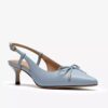 Escarpins Zarey Bow en cuir bleu clair pour femme Escarpins Zarey Bow en cuir bleu clair pour femme