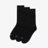 Lot de 3 paires de chaussettes courtes noires décontractées