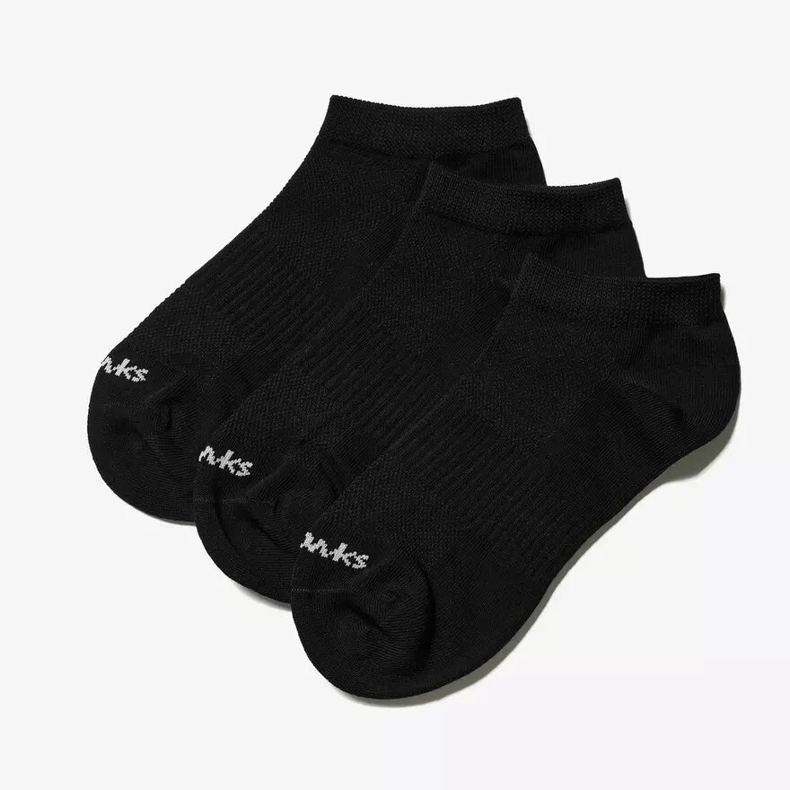 Lot de 3 paires de chaussettes de sport à la cheville, noires Lot de 3 paires de chaussettes de sport à la cheville, noires