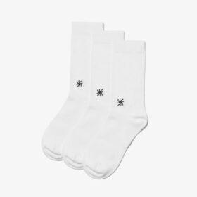 Lot de 3 paires de chaussettes mi-mollet blanches Cloud Steppers