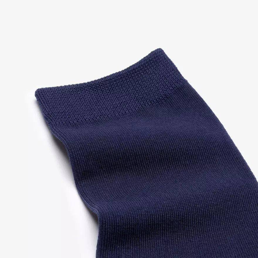 Lot de 3 paires de chaussettes mi-mollet bleu marine Lot de 3 paires de chaussettes mi-mollet bleu marine