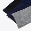 Lot de 3 paires de chaussettes mi-mollet noires multicolores