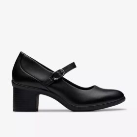 Mary Janes en cuir noir Shaya Jane pour femme