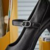 Mary Janes en cuir noir Shaya Jane pour femme