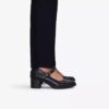 Mary Janes en cuir noir Shaya Jane pour femme