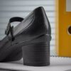 Mary Janes en cuir noir Shaya Jane pour femme
