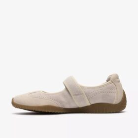 Mary Janes Meridor Jane en daim blanc cassé pour femme