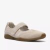 Mary Janes Meridor Jane en daim blanc cassé pour femme